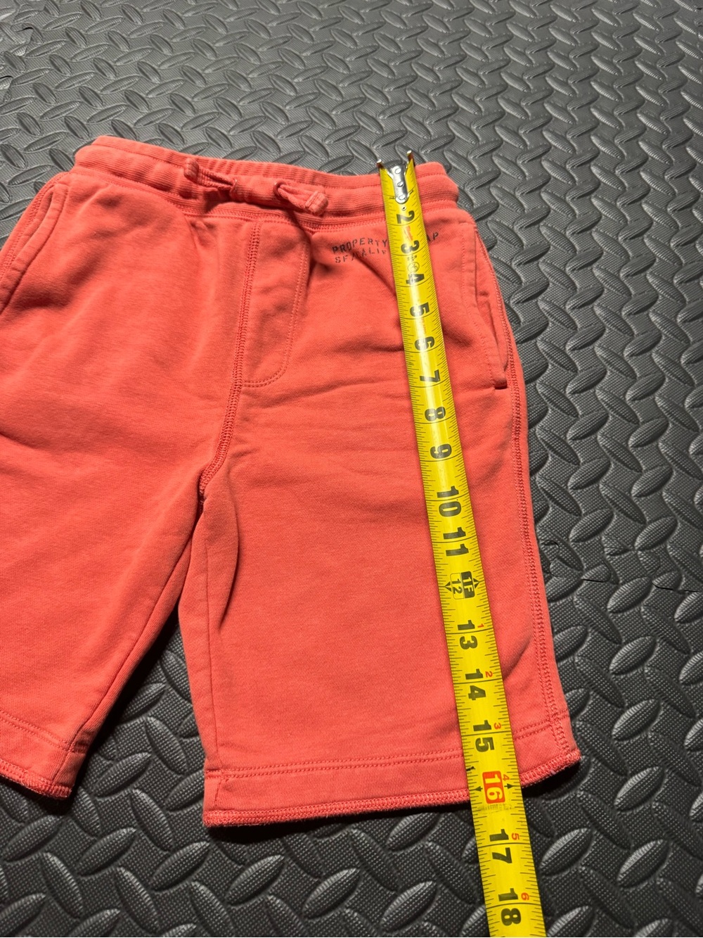 GAP Kids Orange/Coral Fleece Sweat Shorts Boys Size M (8) Drawstring Lounge - Picture 7 of 8